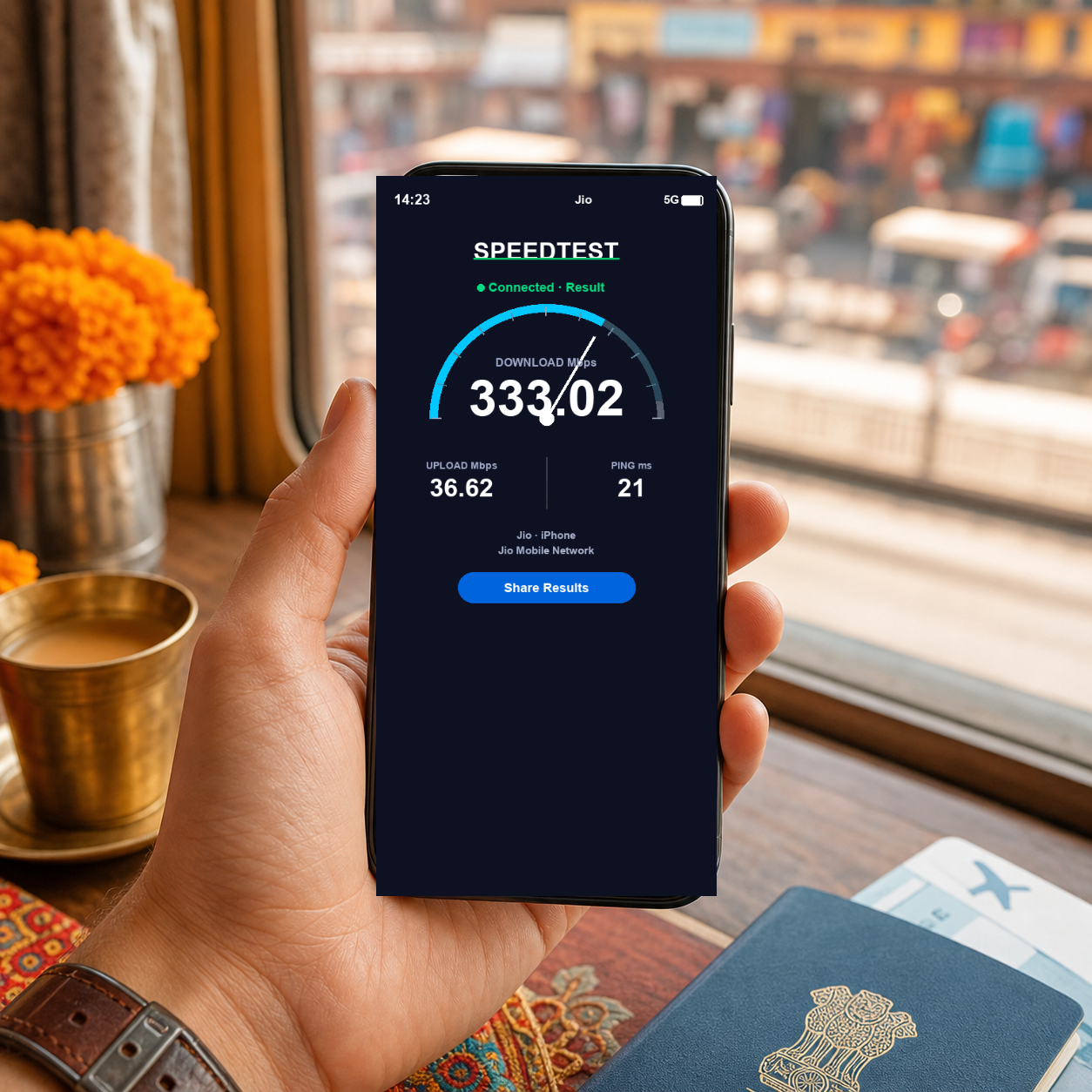 VOYA eSIM speed test - india-unlimited-esim VOYA-UGC-POS2