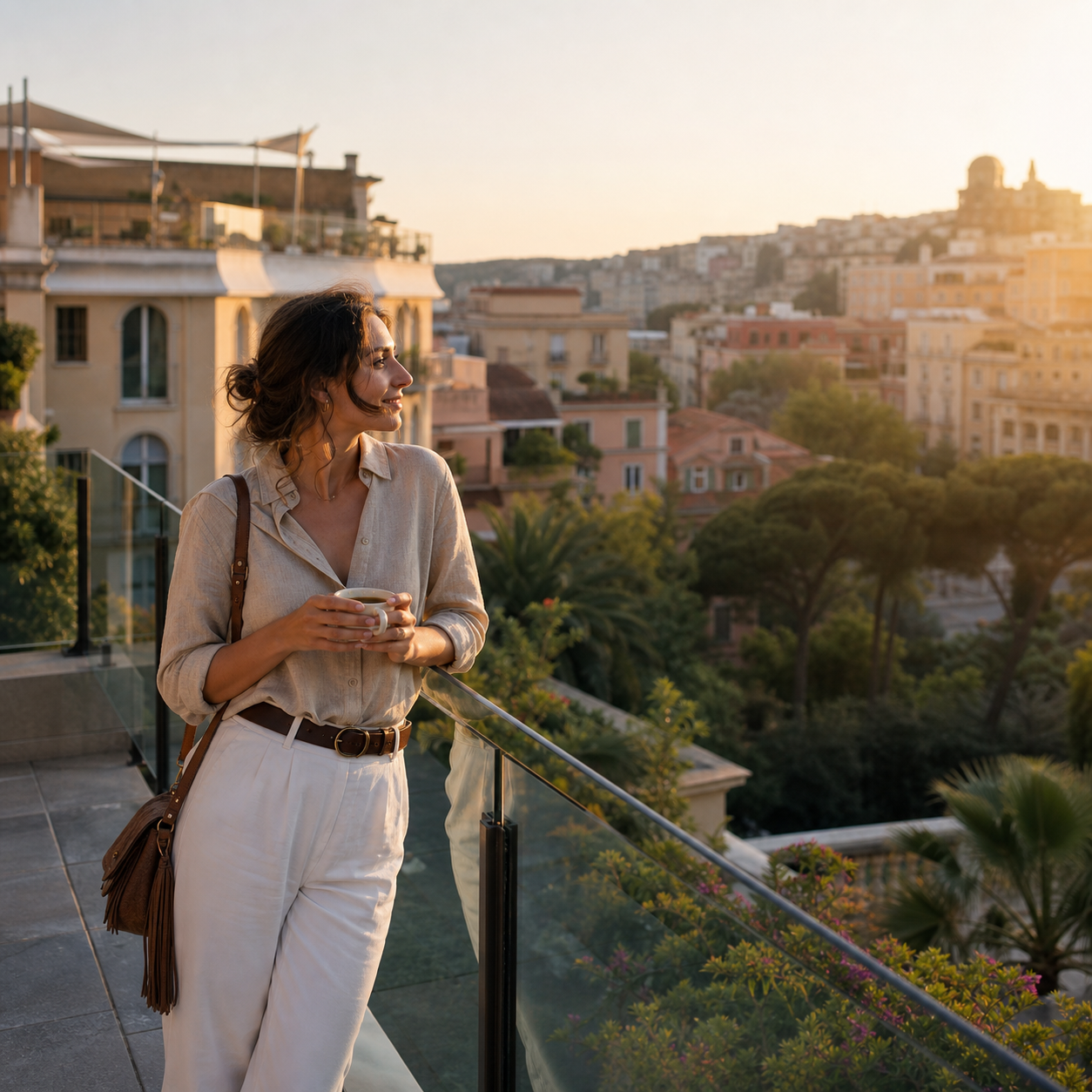 Europe travel editorial - golden hour