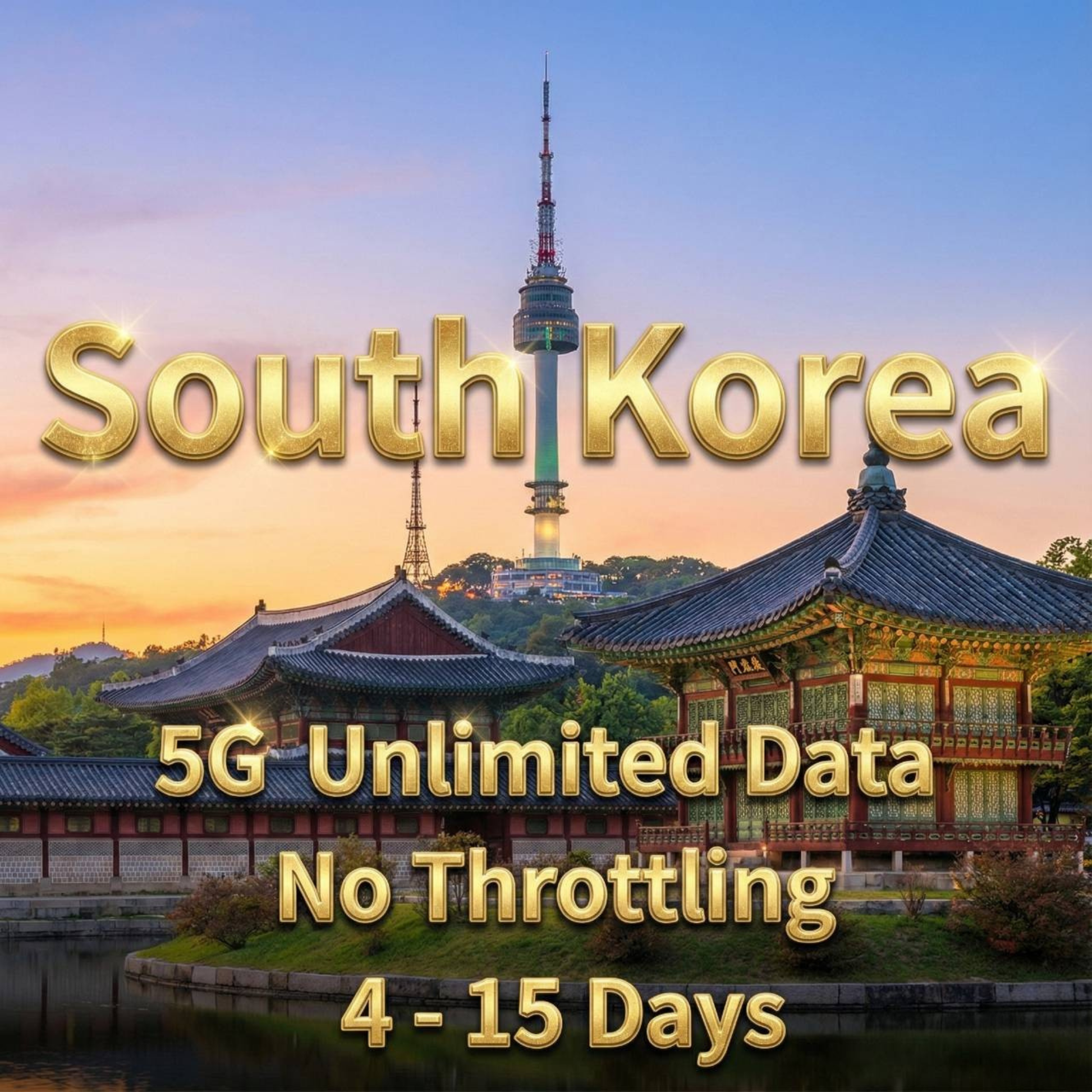 Korea | eSIM | Unlimited Data | Instant Setup