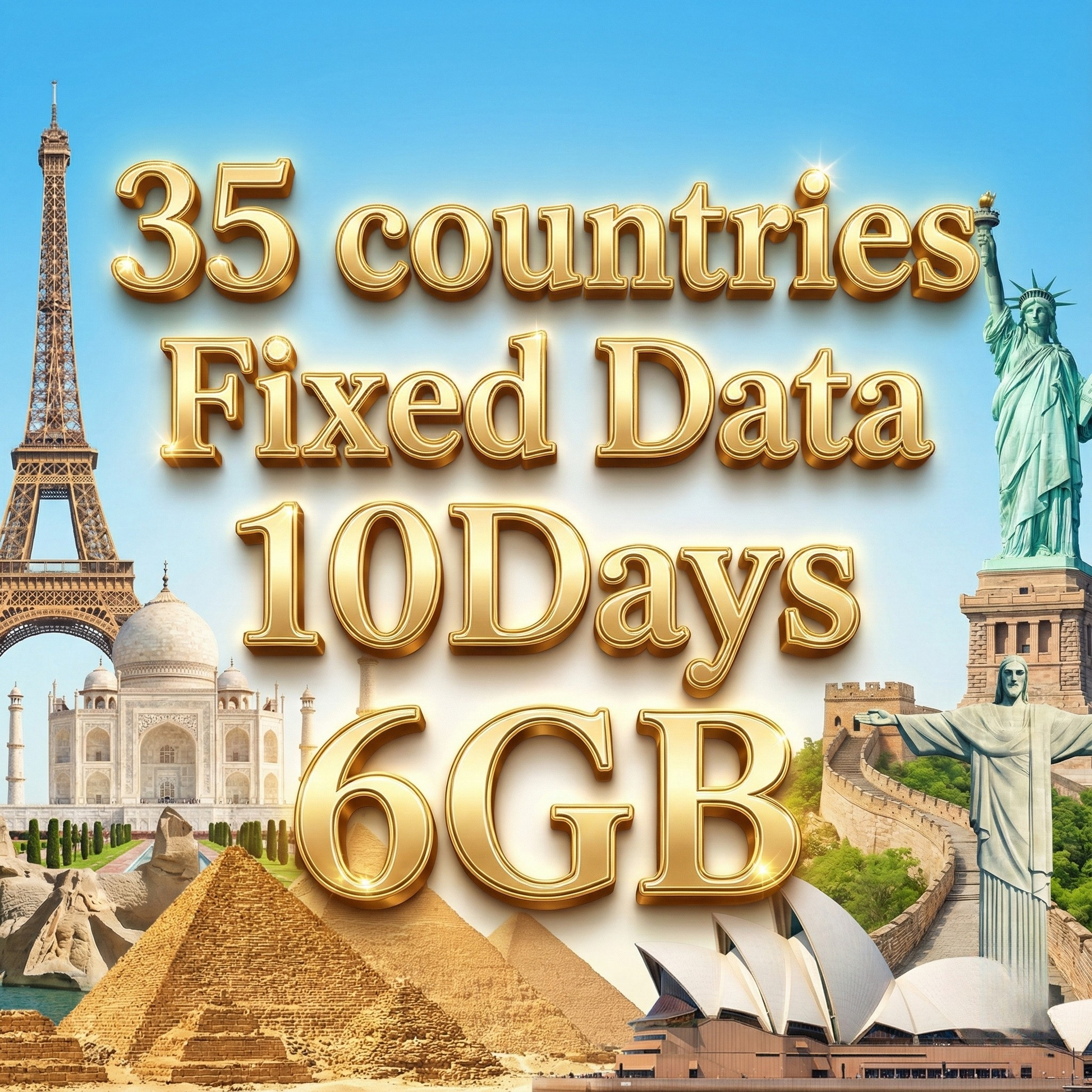 Global | eSIM | 10GB Data | Instant Setup