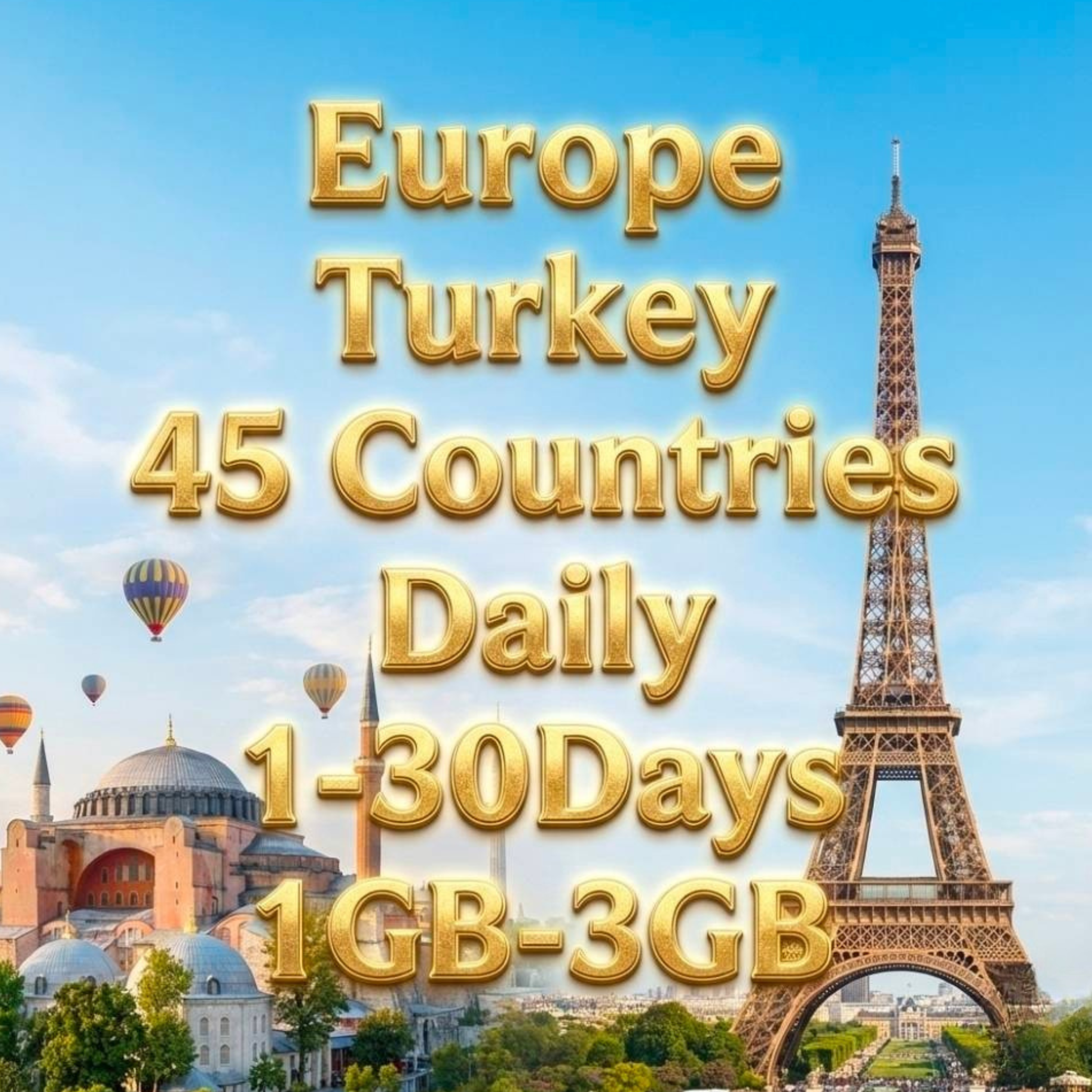 Europe | eSIM | Daily | Instant Setup