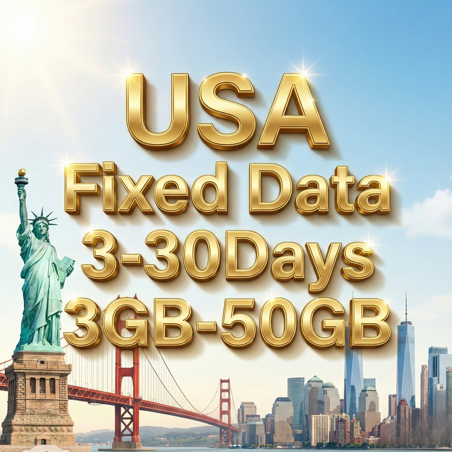 USA | eSIM | 30-Day | 10GB Data | Instant Setup