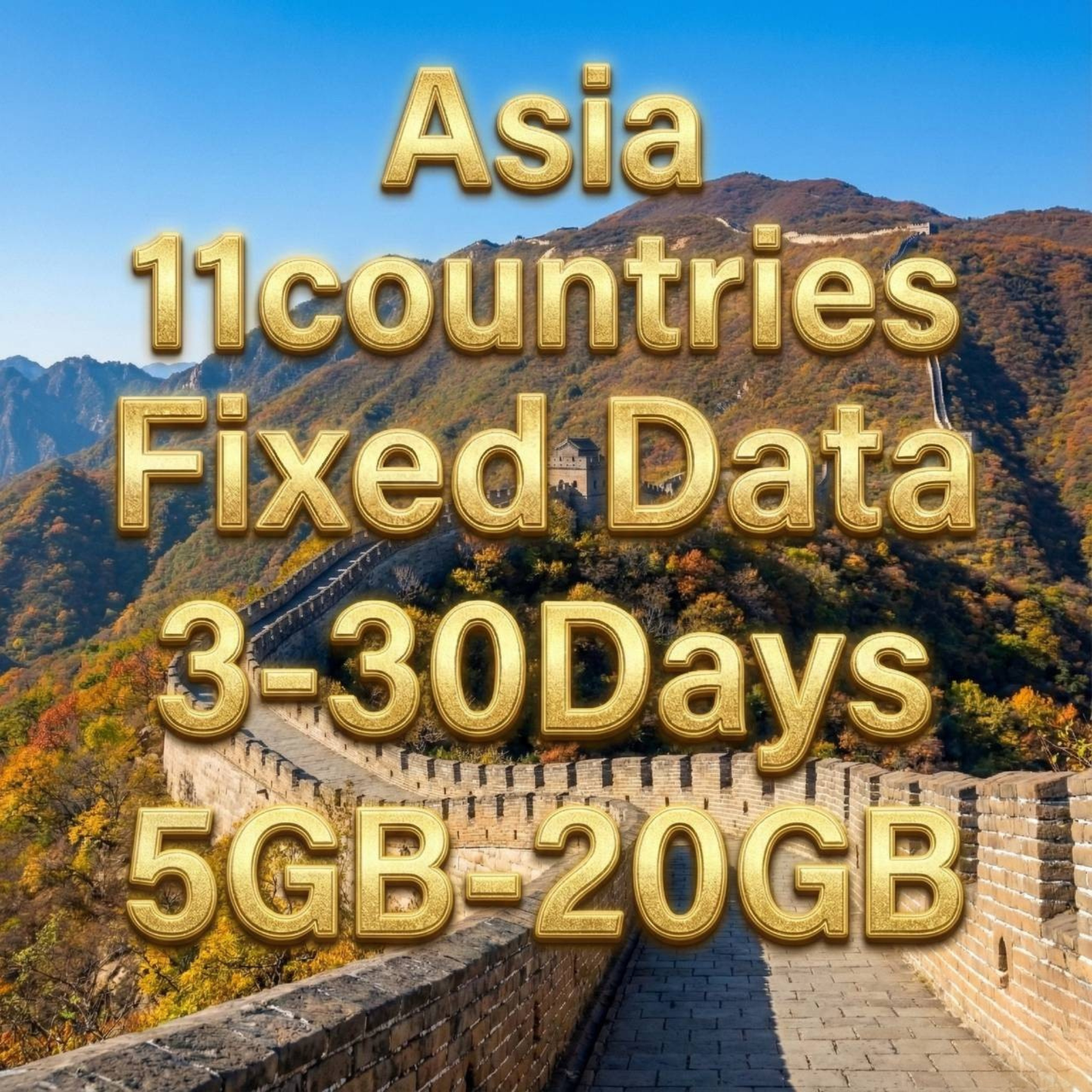 Asia | eSIM | 30-Day | 10GB Data | Instant Setup