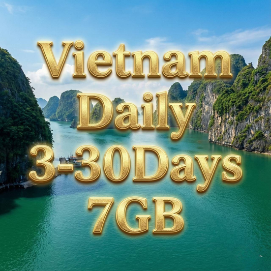 Global | eSIM | Daily | 7GB Data | Instant Setup