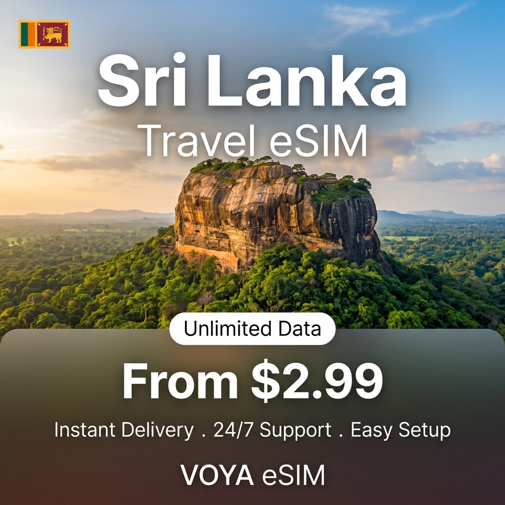 Sri Lanka Travel eSIM - VOYA eSIM