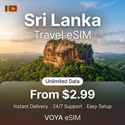 Sri Lanka Travel eSIM - VOYA eSIM