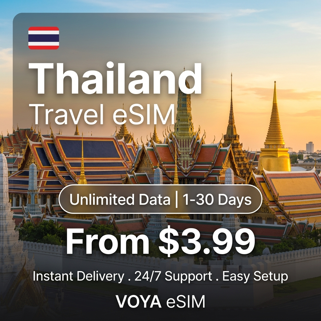 Thailand Travel eSIM - VOYA eSIM