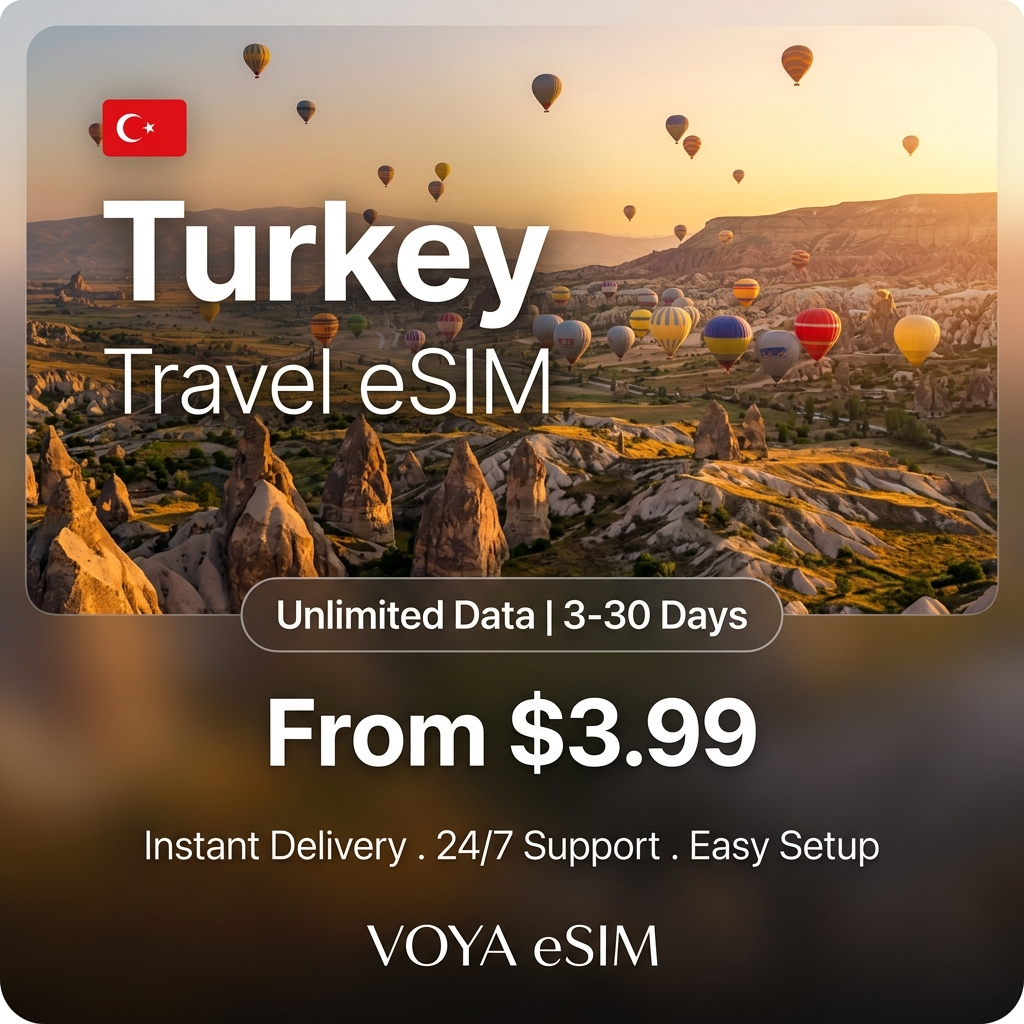 Turkey Travel eSIM - VOYA eSIM